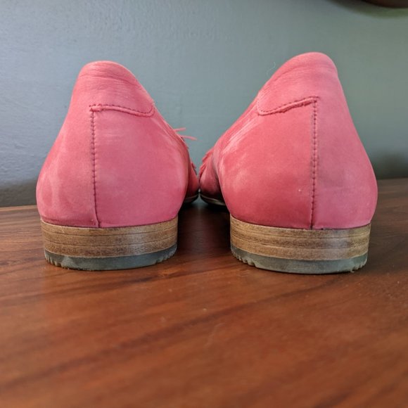 Ecco pom pom pointed toe ballet flats pink/fushia - Picture 6 of 10